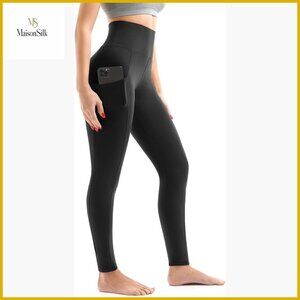 High Waisted Leggings with Pockets, Buttery Soft for Yoga and Workouts